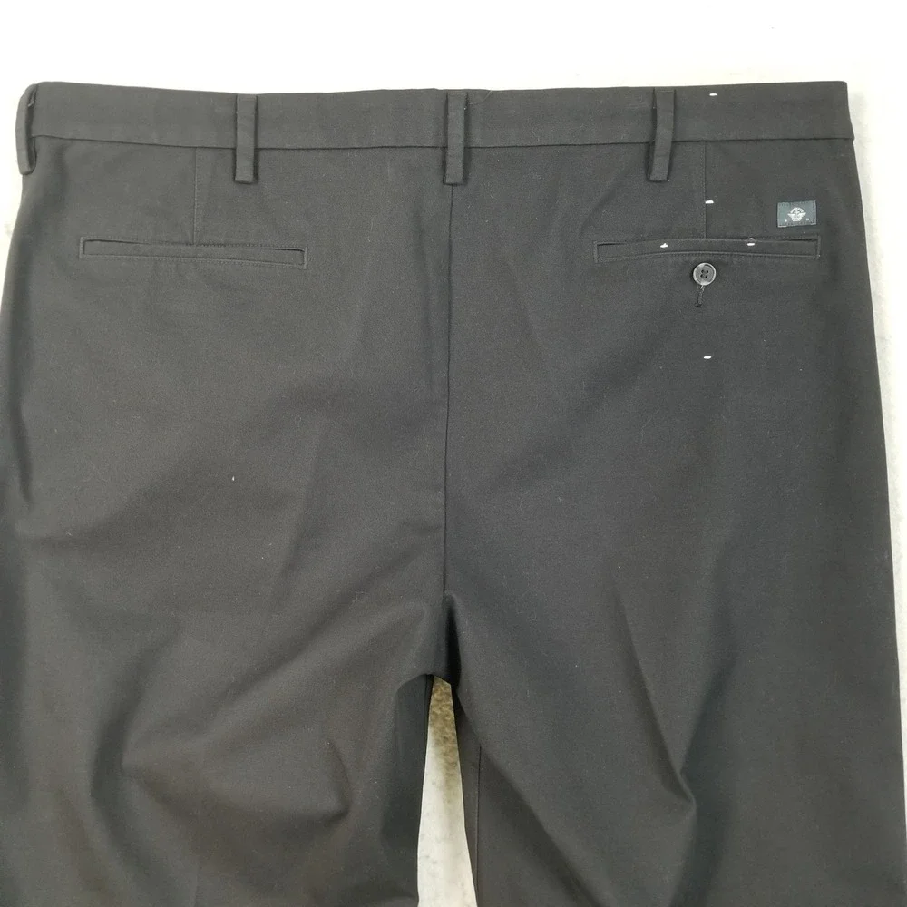 Dockers Pants Mens 44 Black Smart 360 Flex Straight Fit Chino Trousers